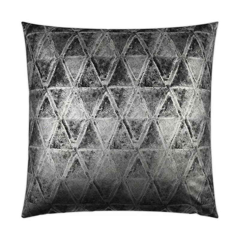 Scheme Black Glam Geometric Black Large Throw Pillow With Insert Throw Pillows LOOMLAN By D.V. Kap