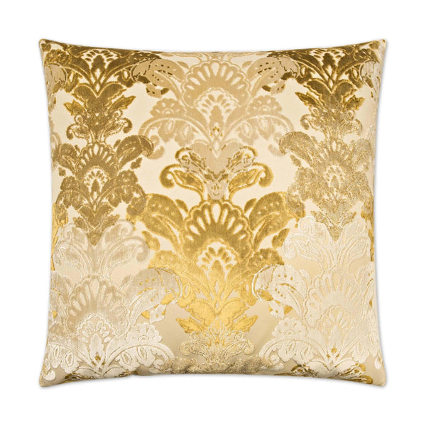 Schubert Gold Throw Pillow With Insert Throw Pillows LOOMLAN By D.V. Kap