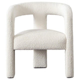 Scout Accent Chair in Ivory Boucle Fabric Club Chairs LOOMLAN By Diamond Sofa