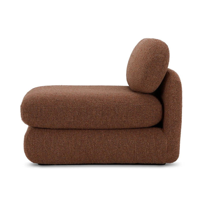 Scout Polyester Upholstered Armless Lounge Chair Lounge Chairs LOOMLAN By Moe's Home