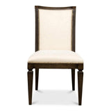 Scroll Fabric Upholstered Armless Dining Chair (Set Of 2)