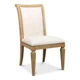 Scroll Fabric Upholstered Armless Dining Chair (Set Of 2)