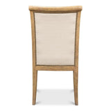 Scroll Back Dining Chairs Set of Two Heather Grey Dining Chairs LOOMLAN By Sarreid