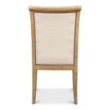 Scroll Fabric Upholstered Armless Dining Chair (Set Of 2)