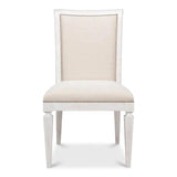 Scroll Fabric Upholstered Armless Dining Chair (Set Of 2)