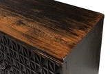 Scrubboard Front Sideboard Ebony Sideboards LOOMLAN By Sarreid