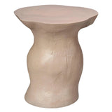 Sculpt Fiber Glass Geometric Side Table