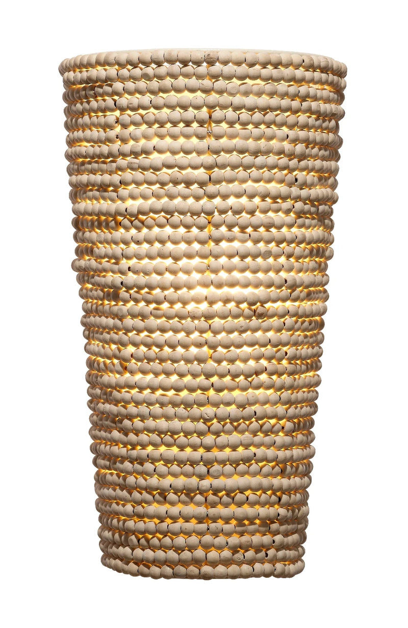 Seawall Beaded Cone Sconce Wall Sconces LOOMLAN By Jamie Young