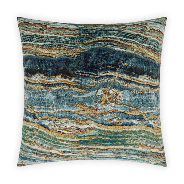 Sediment Green Throw Pillow With Insert Throw Pillows LOOMLAN By D.V. Kap