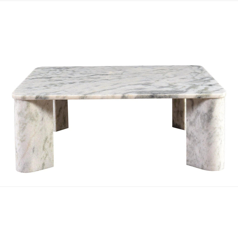 Segment Marble Rectangular Coffee Table Coffee Tables LOOMLAN By Moe's Home