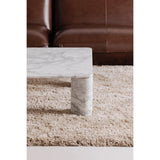 Segment Marble Rectangular Coffee Table Coffee Tables LOOMLAN By Moe's Home