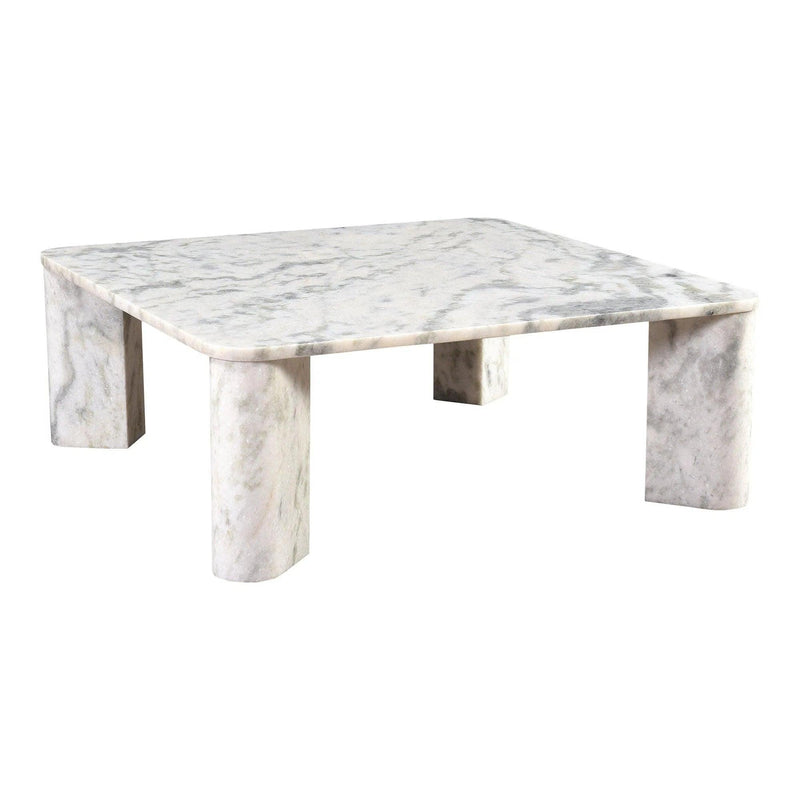 Segment Marble Rectangular Coffee Table Coffee Tables LOOMLAN By Moe's Home