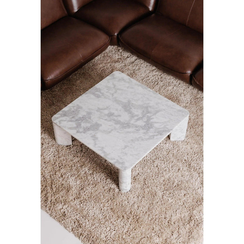 Segment Marble Rectangular Coffee Table Coffee Tables LOOMLAN By Moe's Home