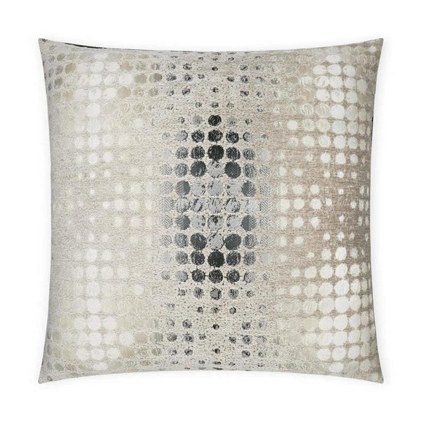 Selfie Concrete Dots Ivory Grey Large Throw Pillow With Insert Throw Pillows LOOMLAN By D.V. Kap