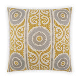 Selma Sunflower Brown Throw Pillow With Insert Throw Pillows LOOMLAN By D.V. Kap