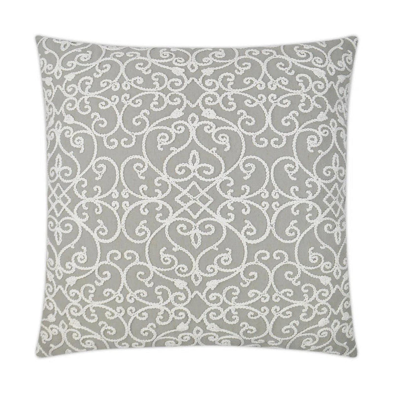 Serafim Stone Grey Throw Pillow With Insert Throw Pillows LOOMLAN By D.V. Kap