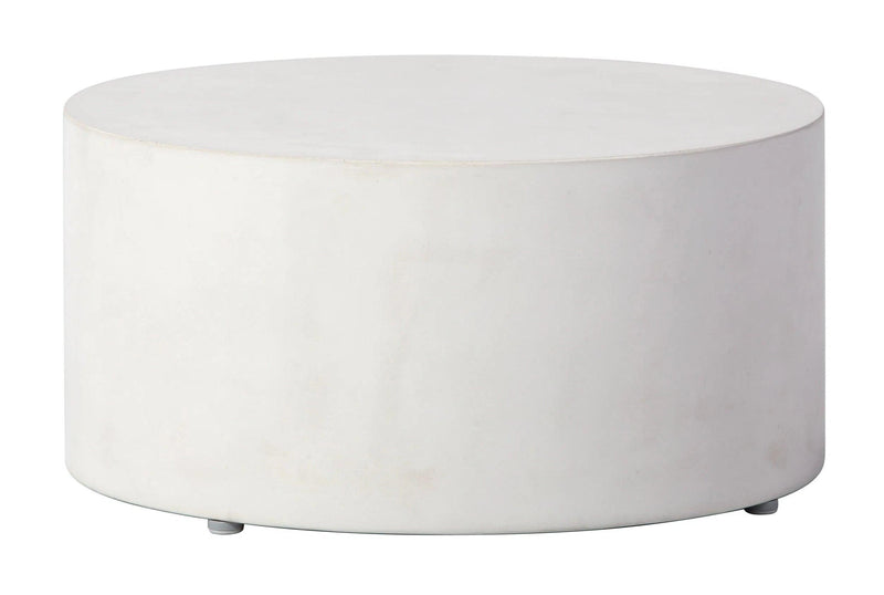 Serendipity Ring Accent Table Set - Ivory White Outdoor End Tables Outdoor Side Tables LOOMLAN By Seasonal Living