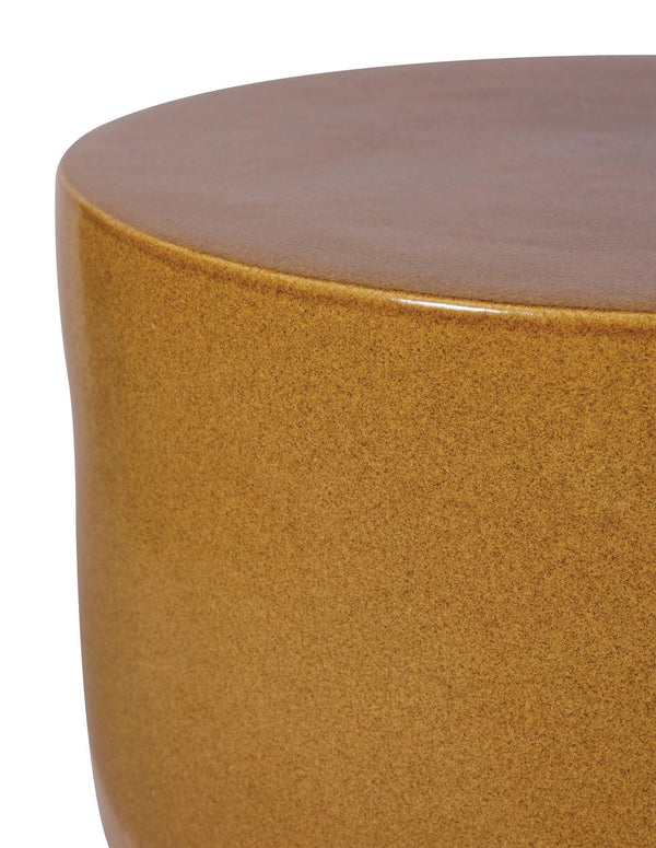 Serenity Grazed Side Table Tall - Brown Outdoor Accent Table Outdoor Side Tables LOOMLAN By Seasonal Living