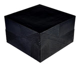 Serenity Textured Square Table 24" - Black Outdoor Accent Table Outdoor Side Tables LOOMLAN By Seasonal Living