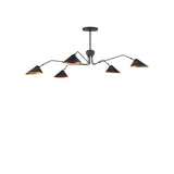 Serpa Black Chandelier Chandeliers LOOMLAN By Currey & Co