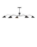 Serpa Black Chandelier Chandeliers LOOMLAN By Currey & Co