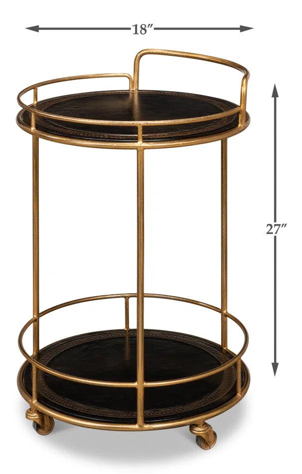 Server Round Side Table Side Tables LOOMLAN By Sarreid