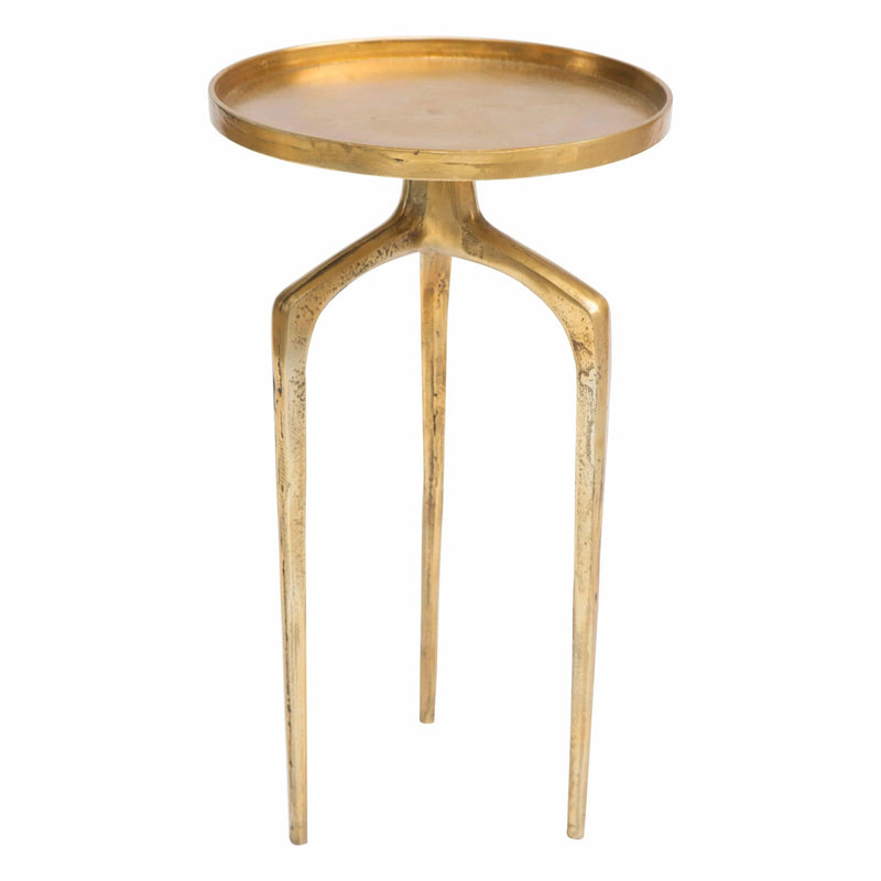 Set of 2 Como Accent Tables Antique Gold Side Tables LOOMLAN By Zuo Modern