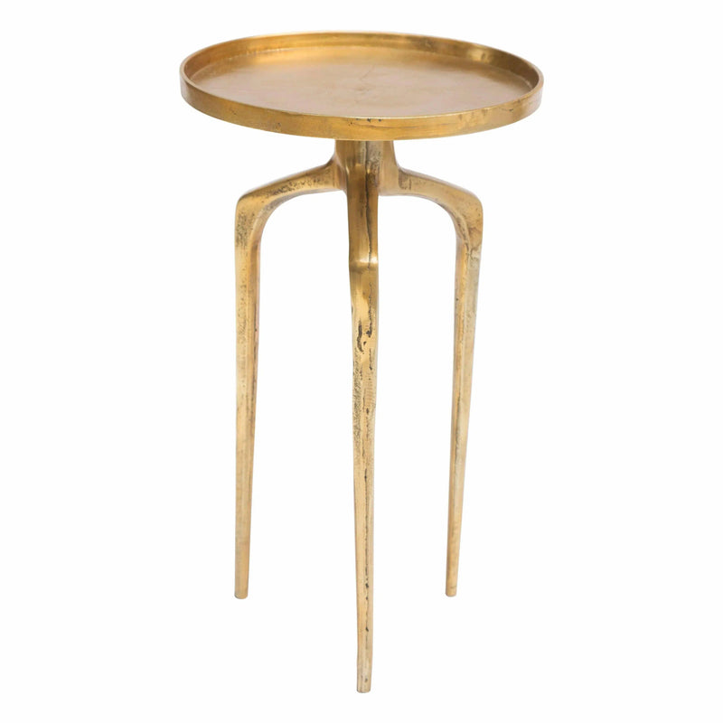 Set of 2 Como Accent Tables Antique Gold Side Tables LOOMLAN By Zuo Modern