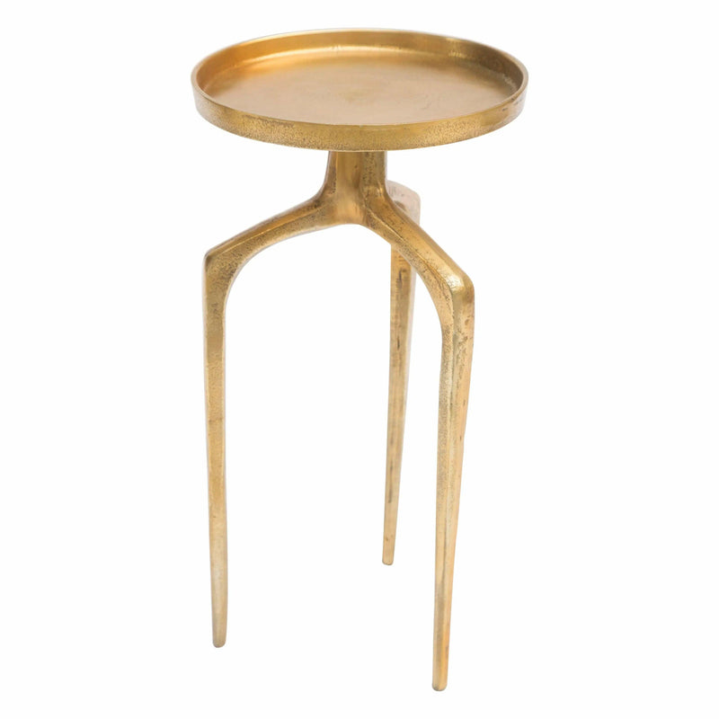 Set of 2 Como Accent Tables Antique Gold Side Tables LOOMLAN By Zuo Modern