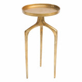 Set of 2 Como Accent Tables Antique Gold Side Tables LOOMLAN By Zuo Modern