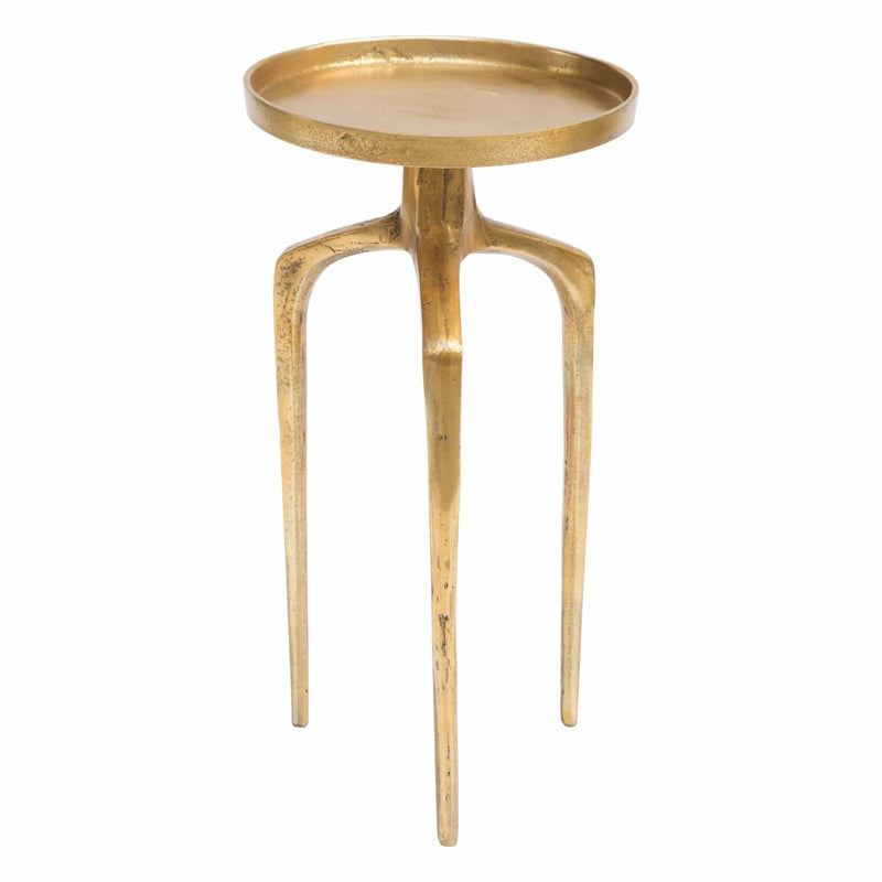 Set of 2 Como Accent Tables Antique Gold Side Tables LOOMLAN By Zuo Modern