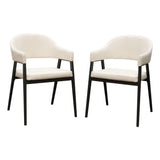 Adele Leather Upholstered Modern Dining Chair (Set Of 2)