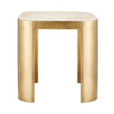 Sev Travertine Accent Table Side Tables LOOMLAN By Currey & Co