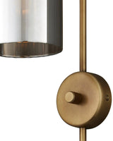 Severn Metal and Glass Gold Wall Sconce Wall Sconces LOOMLAN By Currey & Co