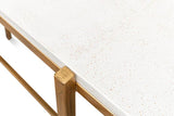 Shagreen Console Table Osprey White Leather Console Tables LOOMLAN By Sarreid