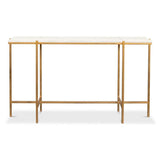 Shagreen Console Table Osprey White Leather Console Tables LOOMLAN By Sarreid