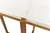 Shagreen Console Table Osprey White Leather Console Tables LOOMLAN By Sarreid