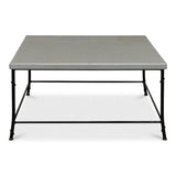 Shagreen Square Coffee Table Storm Grey Coffee Tables LOOMLAN By Sarreid