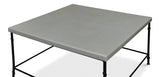 Shagreen Square Coffee Table Storm Grey Coffee Tables LOOMLAN By Sarreid