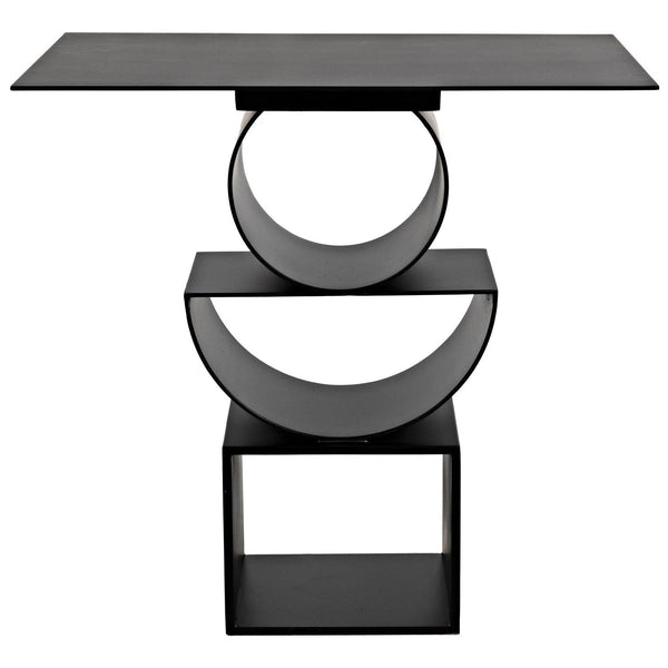 Shape Side Table, Black Steel Side Tables LOOMLAN By Noir