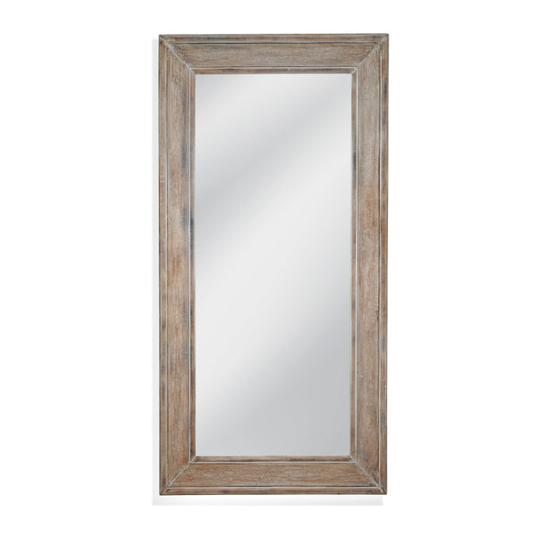 Shasta MDF Brown Vertical Floor Mirror Floor Mirrors LOOMLAN By Bassett Mirror