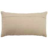 Shea Stripe Ivory Lumbar Pillow With Insert Throw Pillows LOOMLAN By LOOMLAN