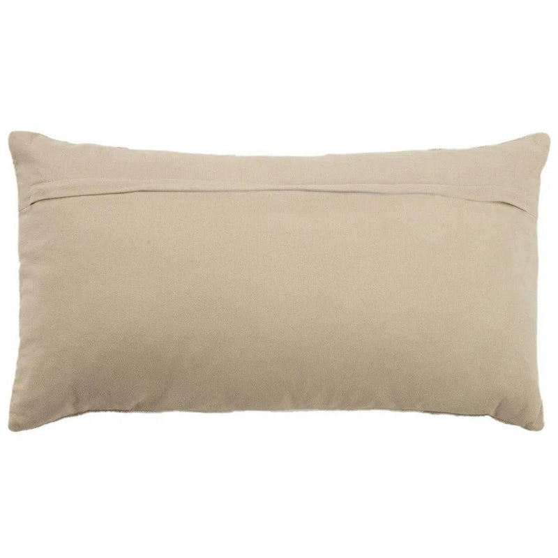 Shea Stripe Ivory Lumbar Pillow With Insert Throw Pillows LOOMLAN By LOOMLAN