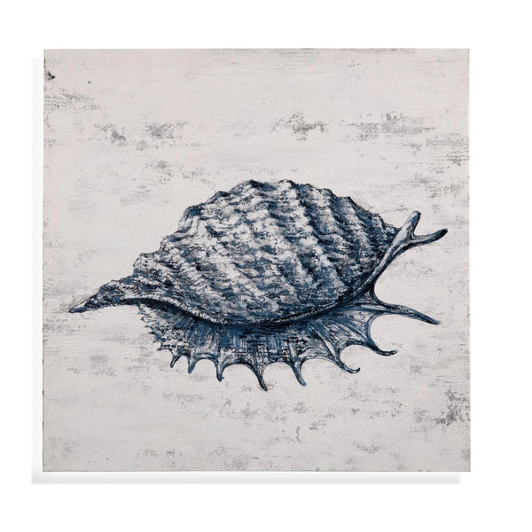 Shell I Blue Wall Art Artwork LOOMLAN By Bassett Mirror