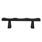 Shibumi Bench, Burnt Black Finish Bedroom Benches LOOMLAN By Noir