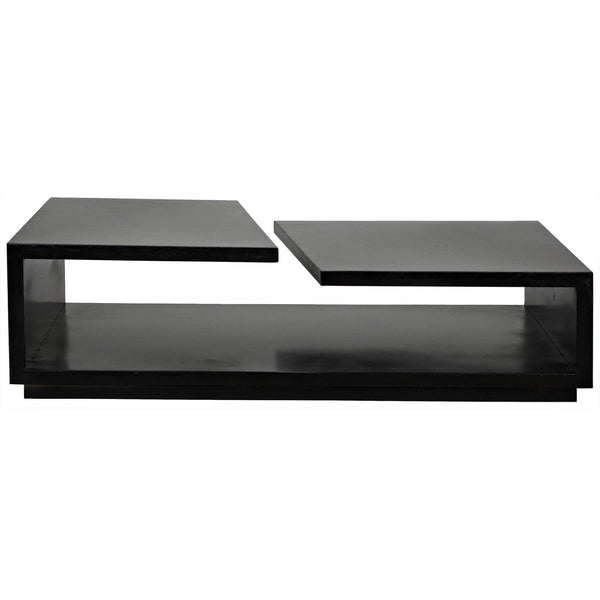 Shift Black Steel Rectangle Coffee Table Coffee Tables LOOMLAN By Noir