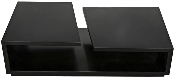 Shift Black Steel Rectangle Coffee Table Coffee Tables LOOMLAN By Noir