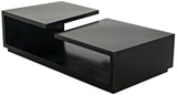 Shift Black Steel Rectangle Coffee Table Coffee Tables LOOMLAN By Noir