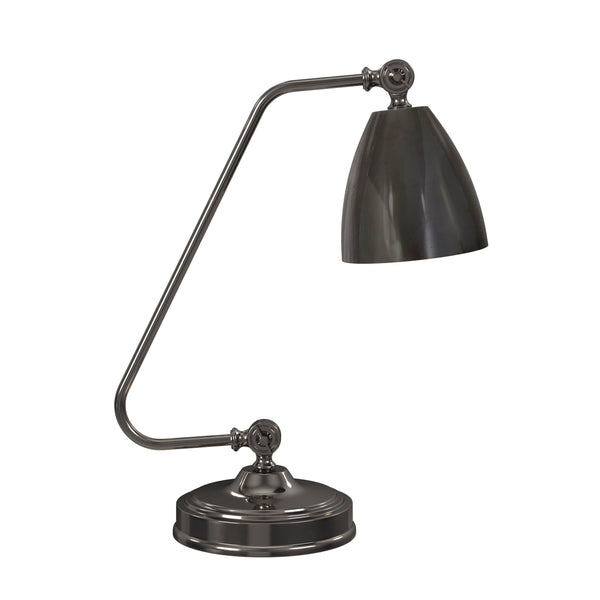 Shine Iron and Aluminum Black Desk Lamp Table Lamps LOOMLAN By Bassett Mirror