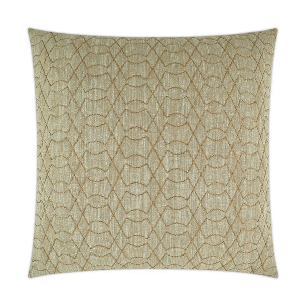 Shipka Brass Brown Throw Pillow With Insert Throw Pillows LOOMLAN By D.V. Kap